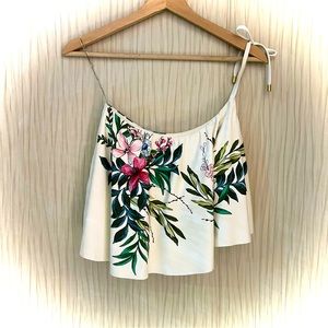 Vince Camuto Crop Top / Swim - Vintage Hawaiian Floral Print M
